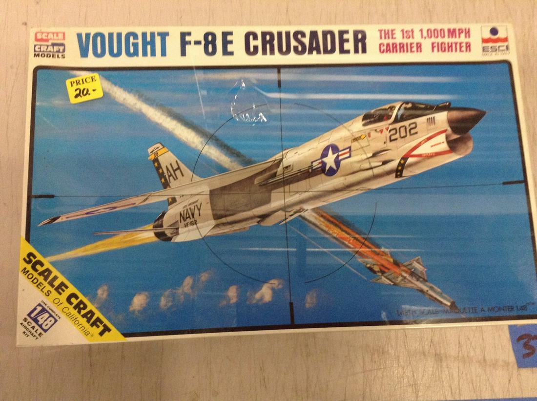 Scale Craft Models Vought F-8E Crusader The 1st 1,000: Scale Craft Models Vought F-8E Crusader The 1st 1,000 MPH Carrier Fighter Sealed
