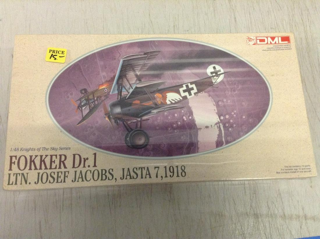 DML Fokker Dr. 1 LTN. Josef Jacobs, Jasta 7,1918 Sealed: DML Fokker Dr. 1 LTN. Josef Jacobs, Jasta 7,1918 Sealed
