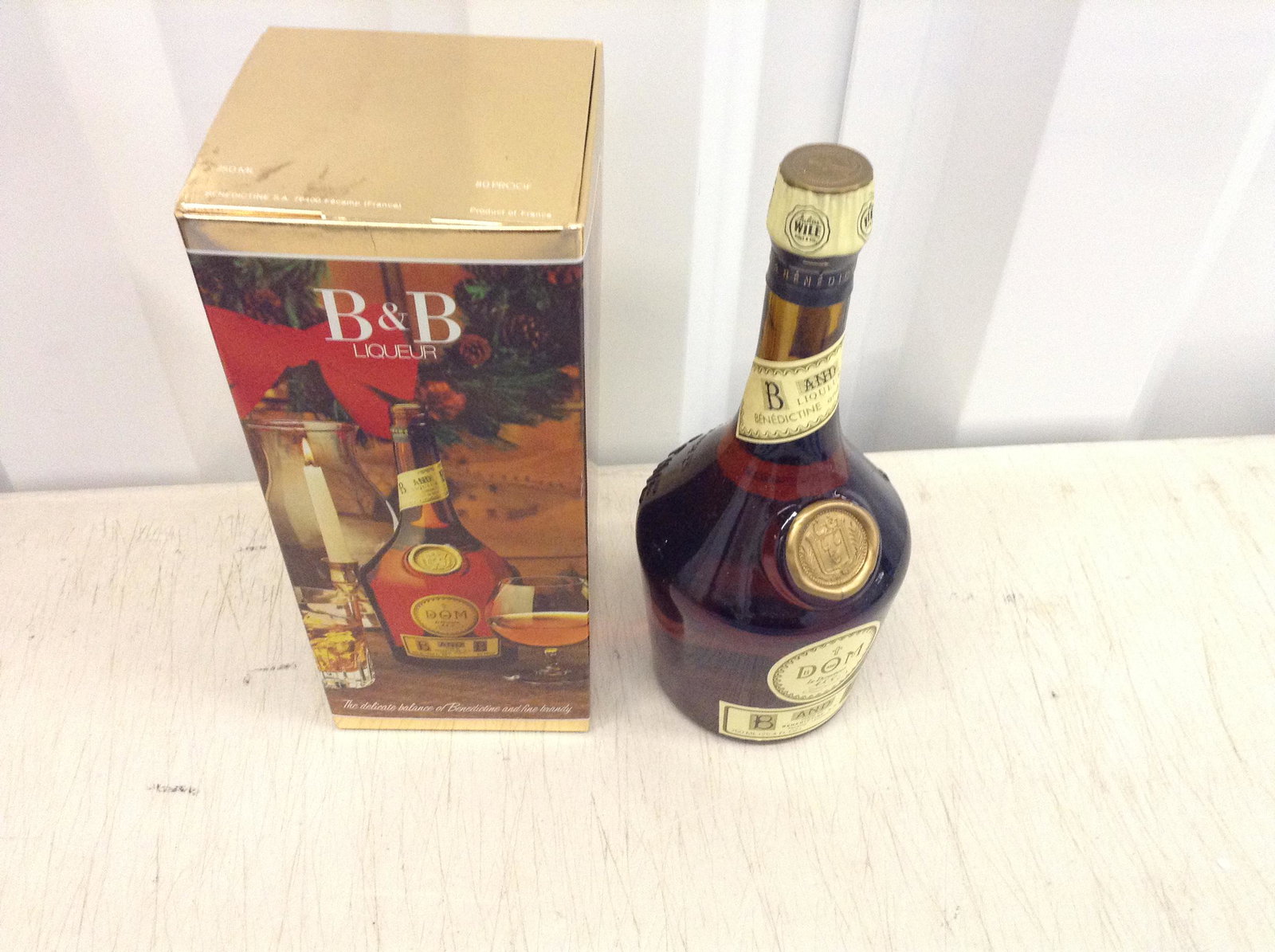 B&B Liquor 750 ML With Box: Any contents in bottle is Free; You are bidding on the bottle & unbroken tax stamp