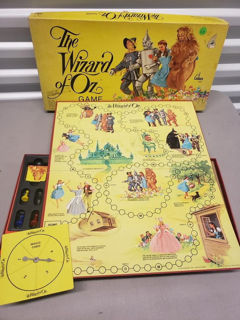 1974 Wizard of Oz Board game - appears all pieces there: 1974 Wizard of Oz Board game - appears all pieces there just missing one pawn
