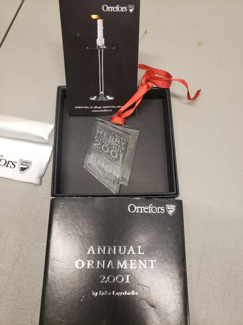 2001 Orrefors crystal ornament (1 of 1)