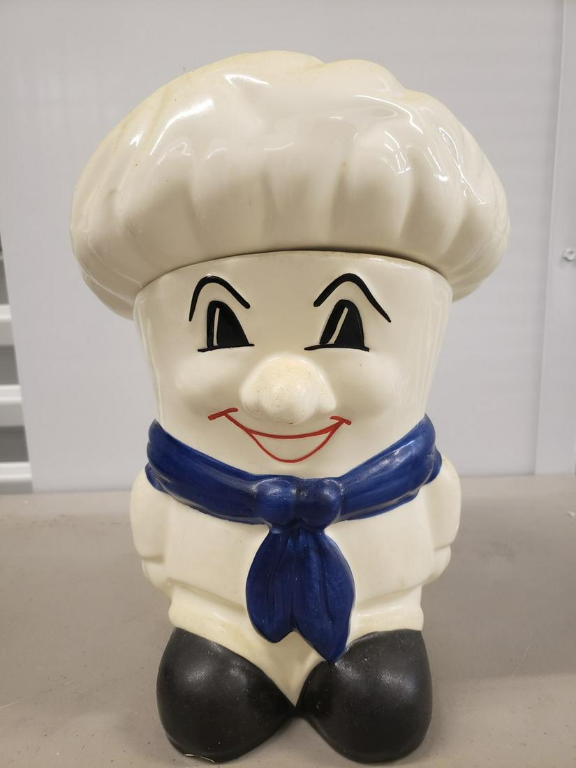 Vintage Entenmann's Chef cookie jar dated 1992 (1 of 1)