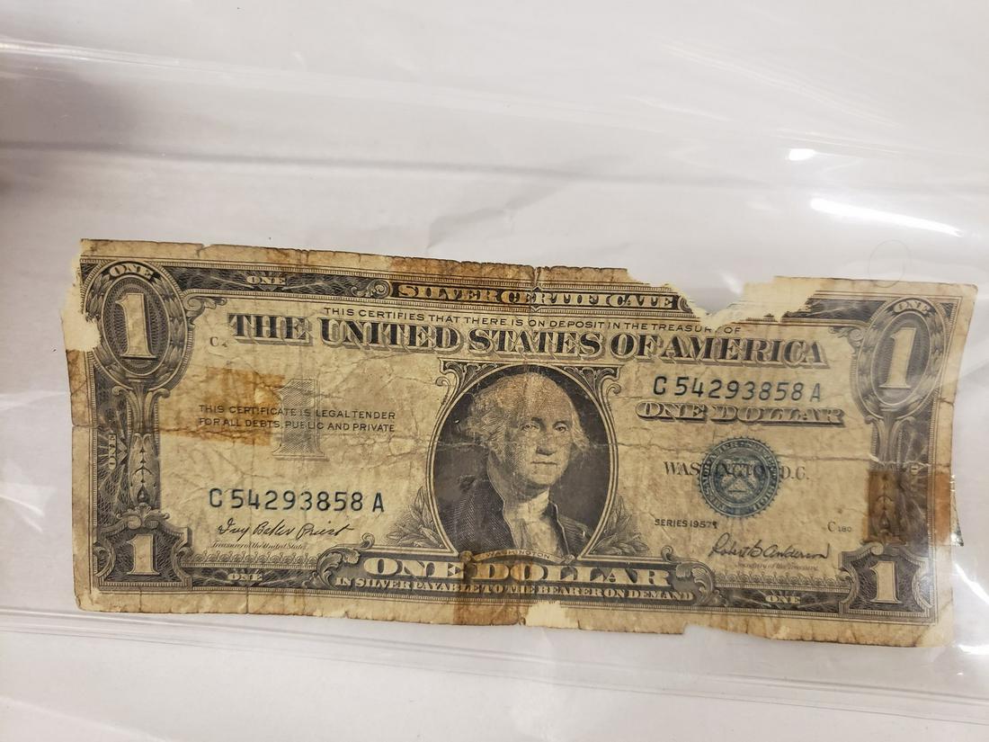 One dollar bill silver certificate: One dollar bill silver certificate