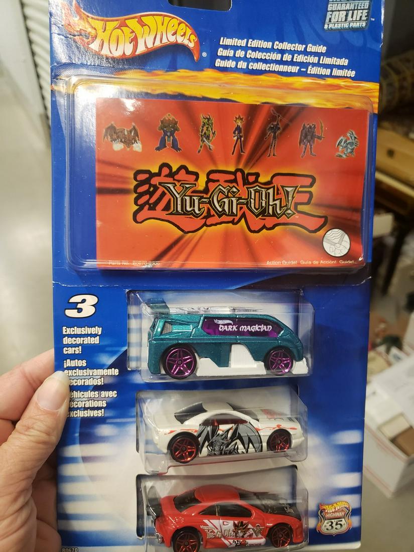 Yu-Gi-Oh set of three hotwheels cars (1 of 1)