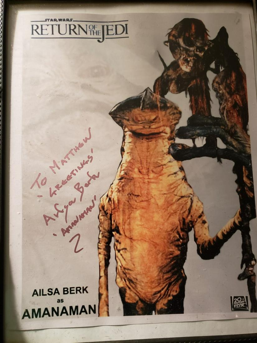 Framed signed picture from Ailsa Berk from Star Wars (1 of 1)