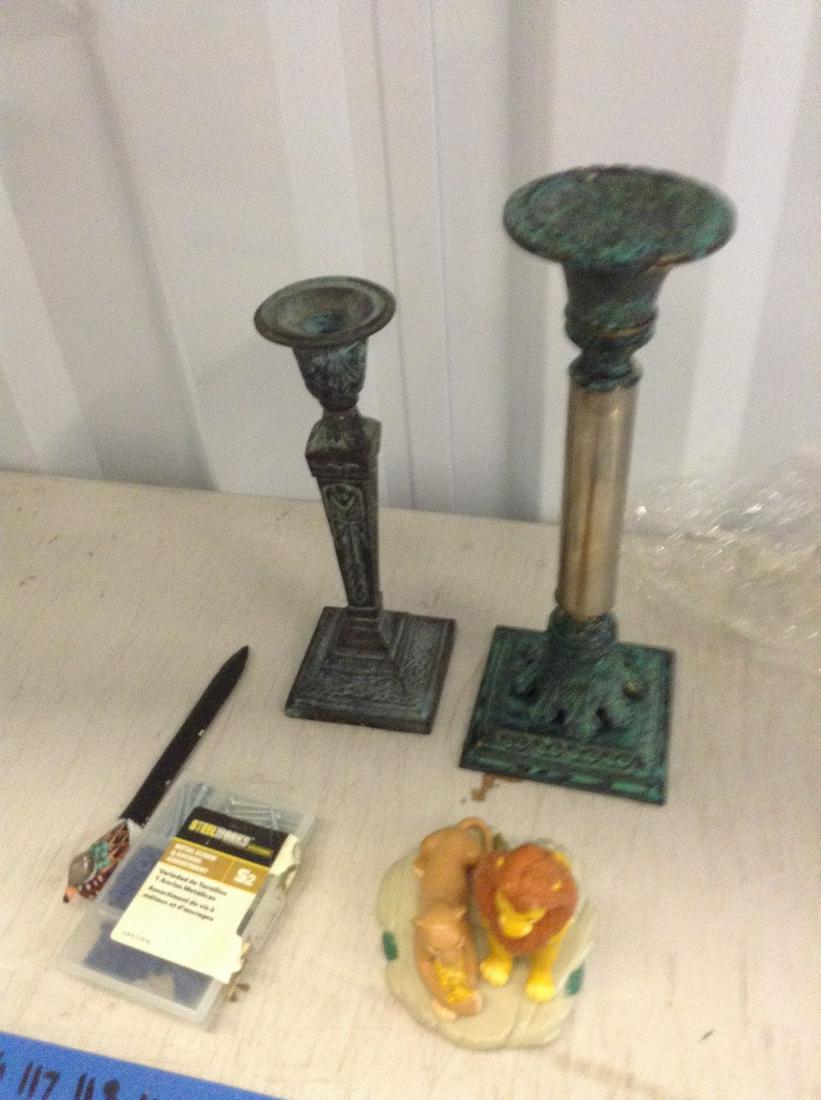 Vintage Candlesticks,Letter Opener And More: Vintage Candlesticks,Letter Opener And More