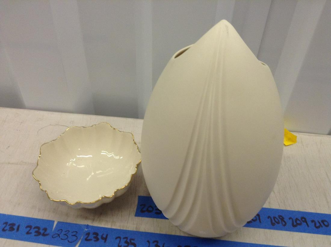 Lenox Vase And Candy Dish (1 of 1)