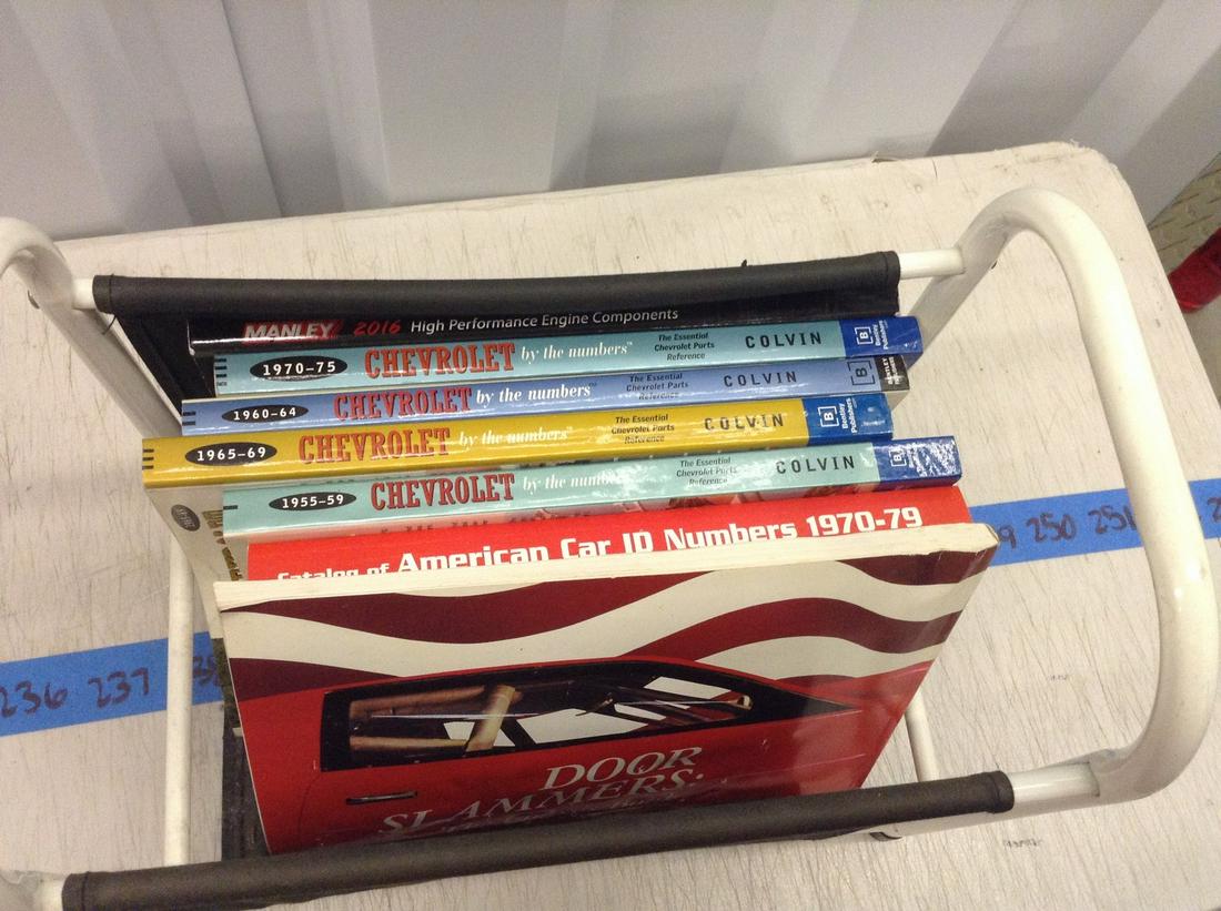 Magazine Rack And Chevrolet Automotive Books (1 of 1)