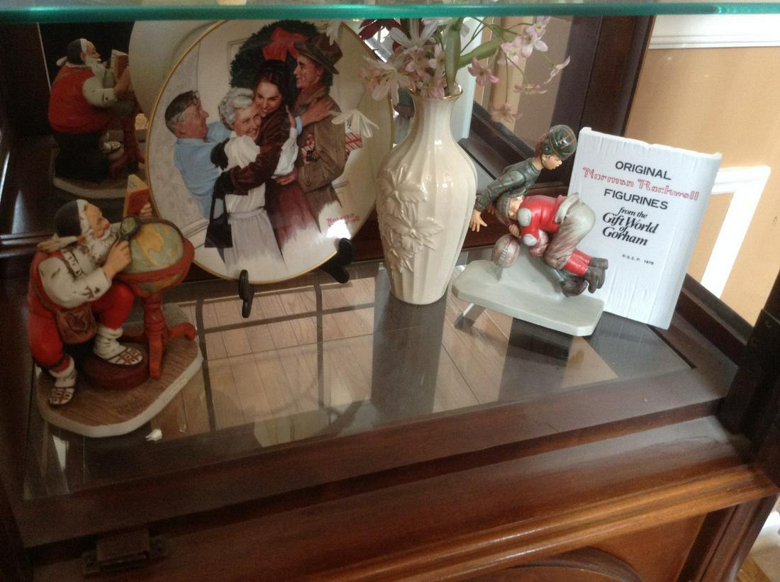 two norman rockwell porcelain statues (1 of 1)