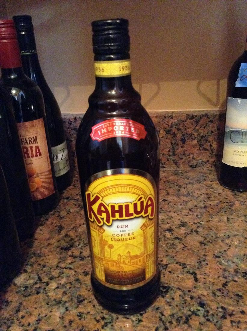Kahlua rum coffee liqueur: Any contents in bottle is Free; You are bidding on the bottle & unbroken tax stamp