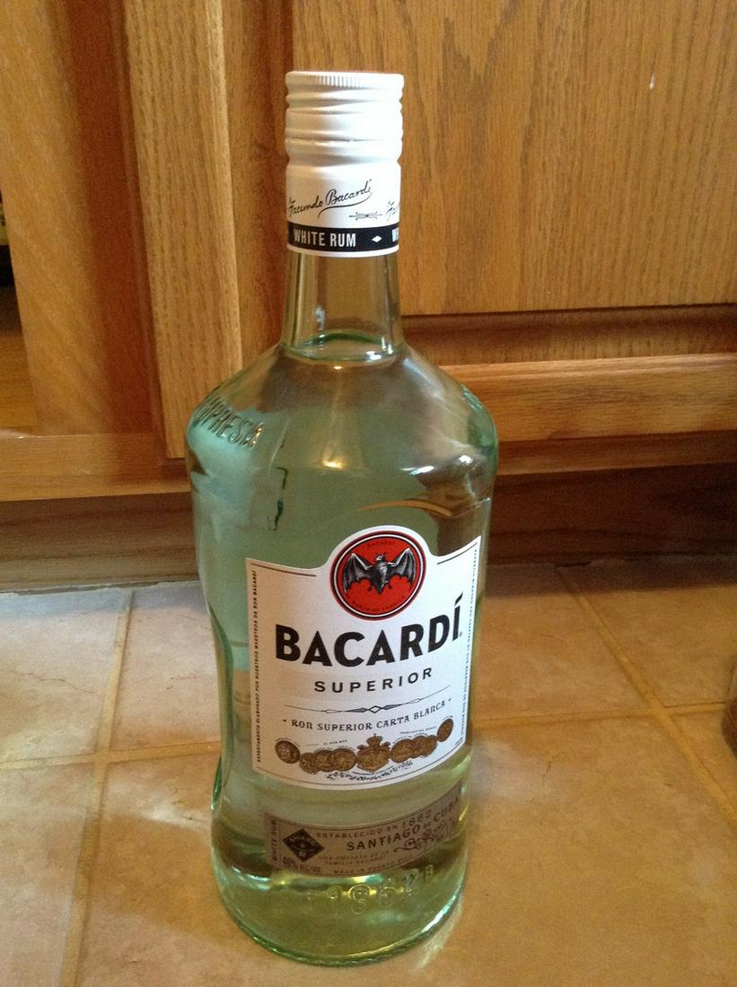 bacardi superior white rum 1.75L: Any contents in bottle is Free; You are bidding on the bottle & unbroken tax stamp