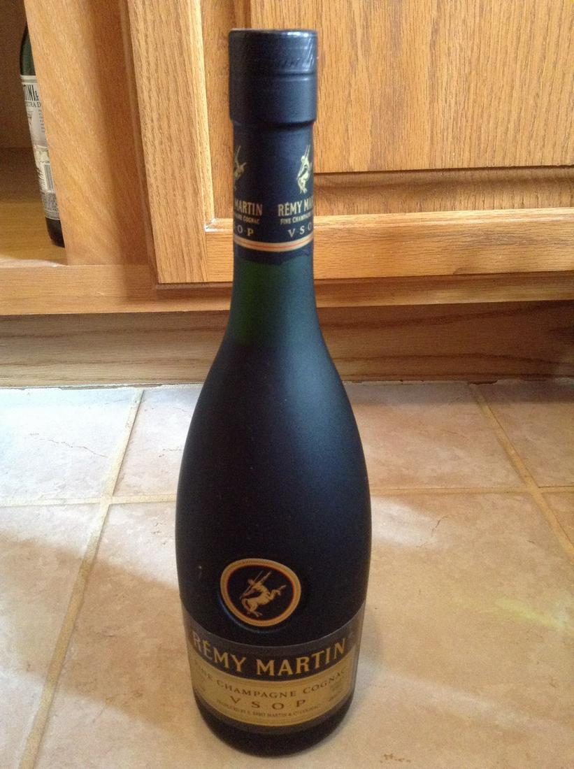 remy martin fine champagne cognac VSOP: Any contents in bottle is Free; You are bidding on the bottle & unbroken tax stamp