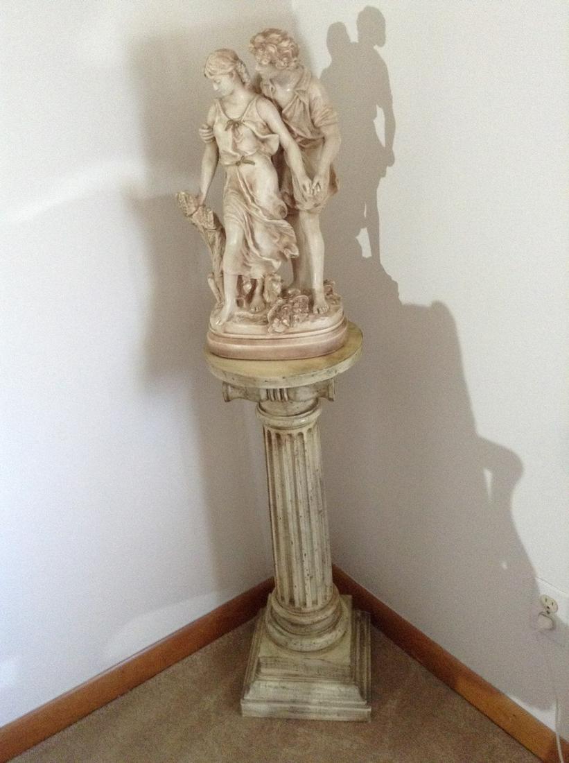 statue by alexander backer with stand 51" tall (1 of 1)