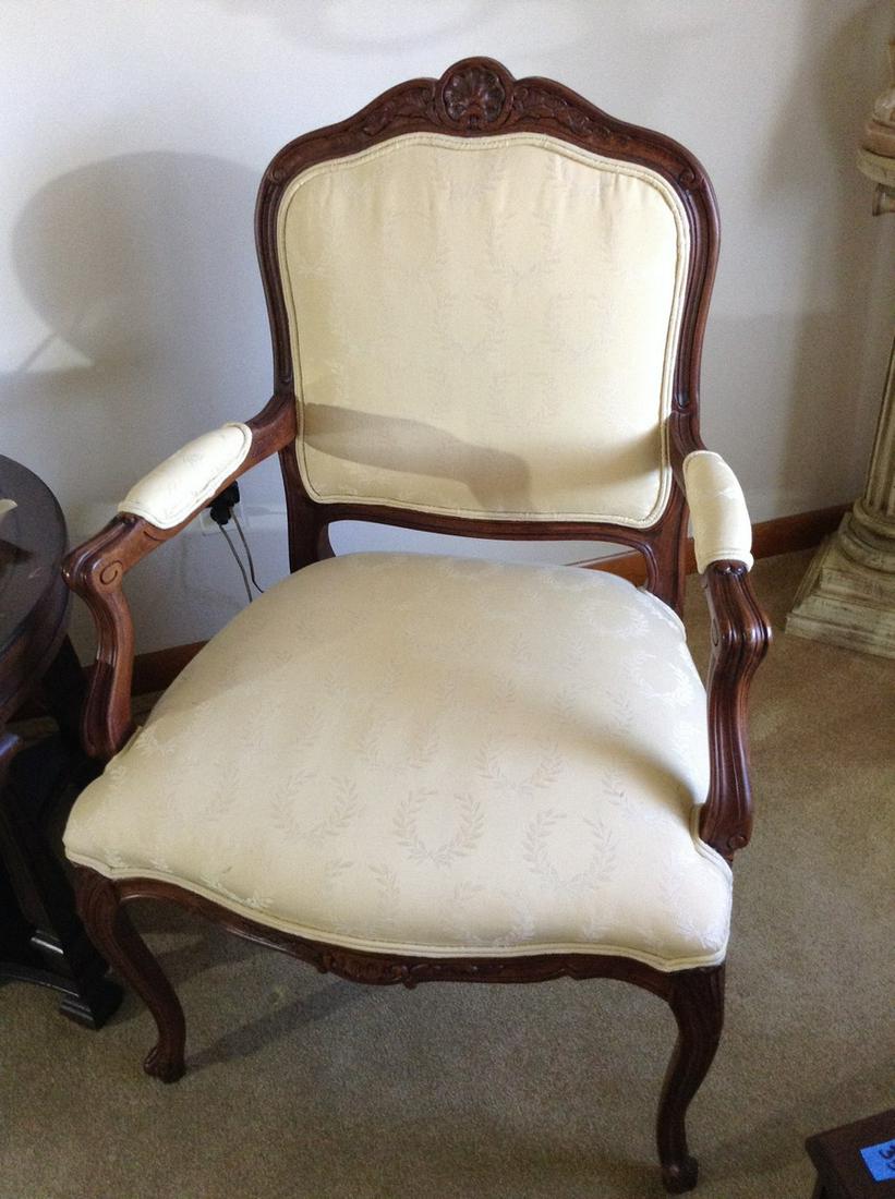 mcm ethan allen counted carved chair (1 of 1)