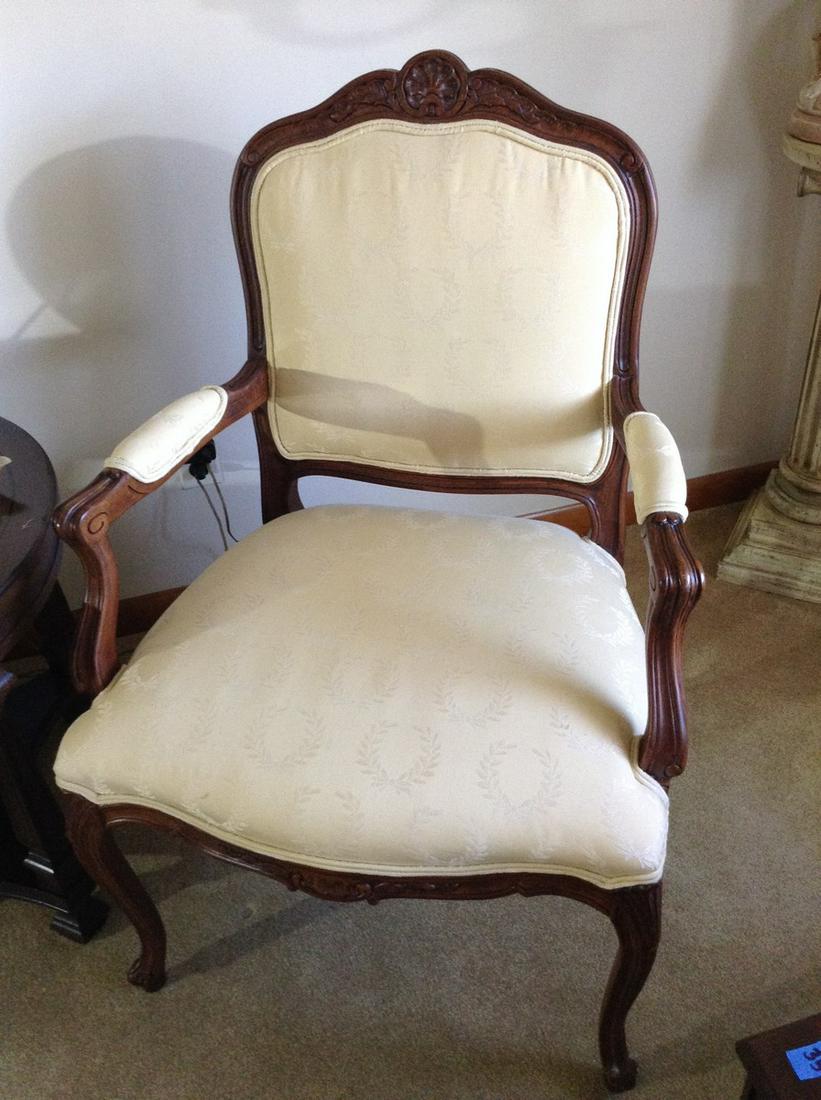mcm ethan allen counted carved chair (1 of 1)