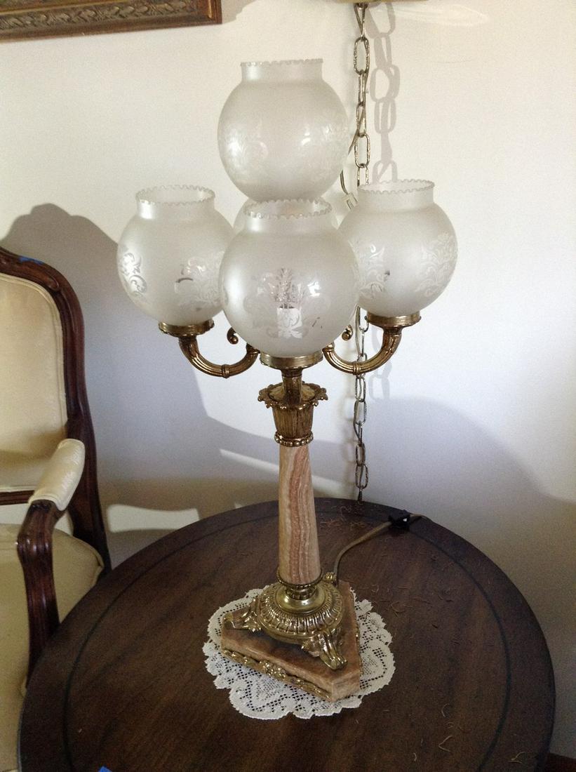 mcm marble lamp 28" tall (1 of 1)