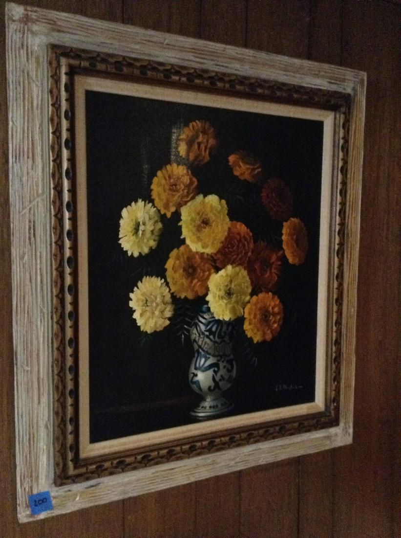 blaylock signed oil on canvas 32x29 (1 of 1)