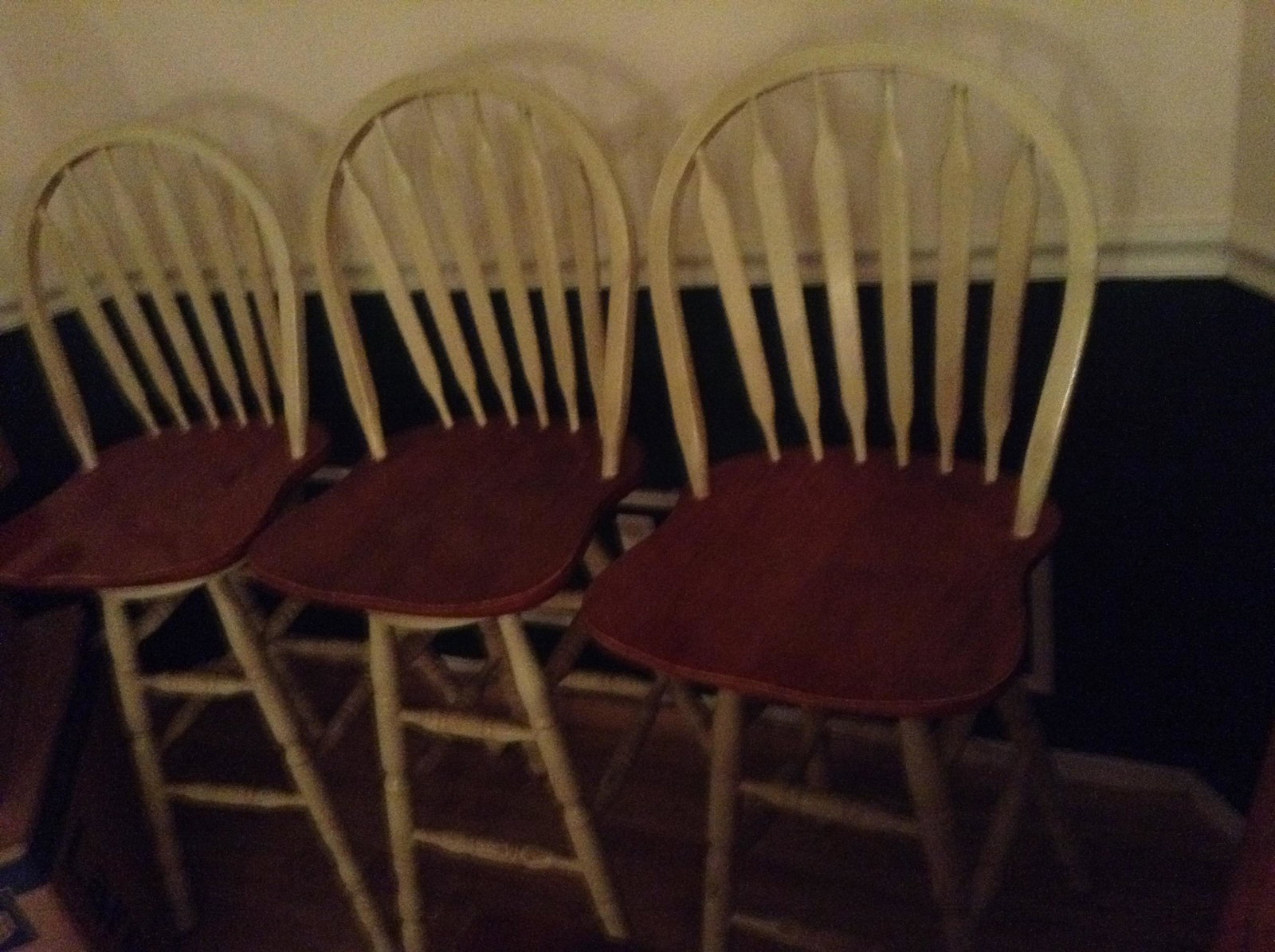 three bar stools 32" high: three bar stools 32" high