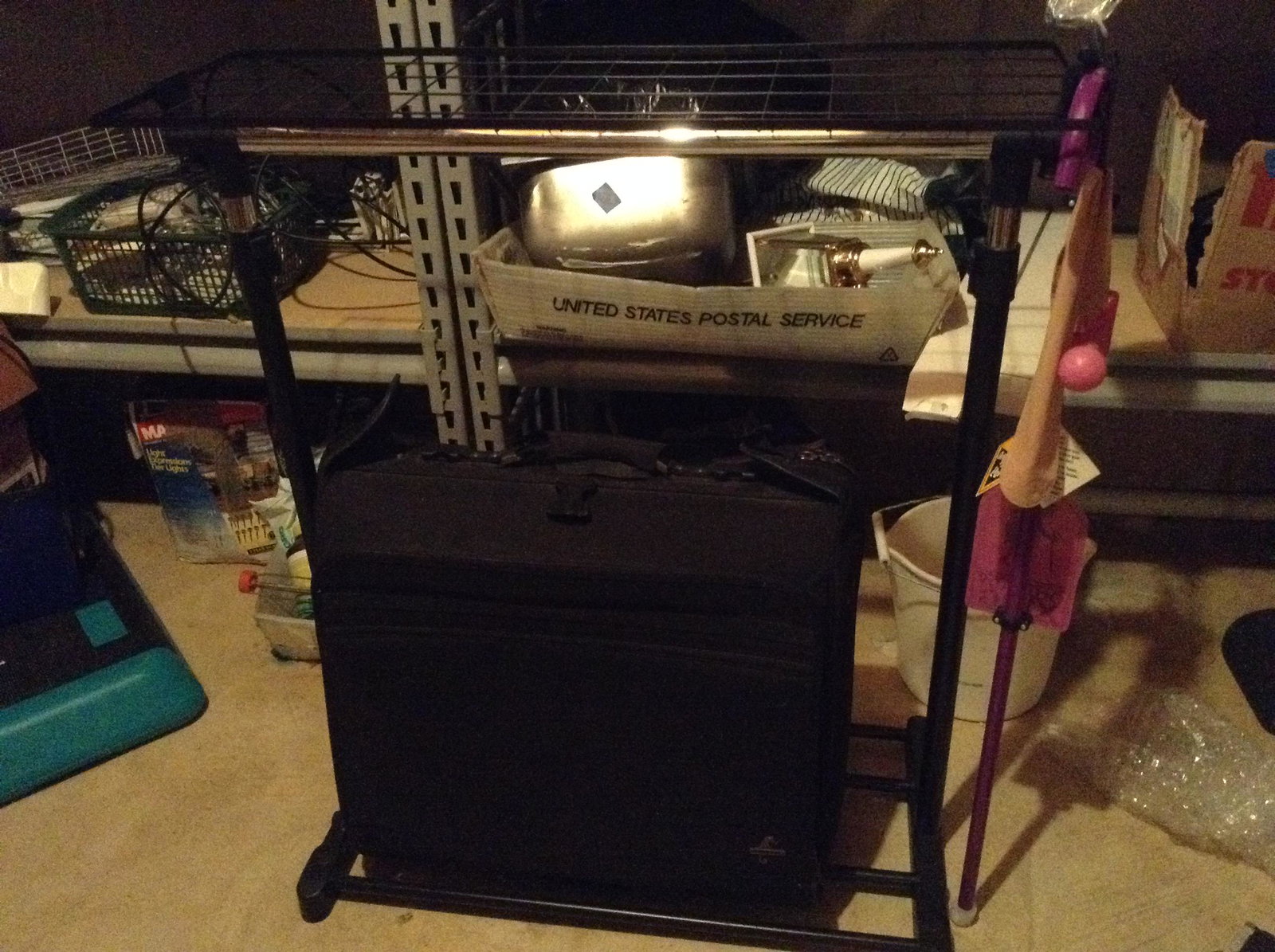 Clothing Rack And Suitcase: Clothing Rack And Suitcase