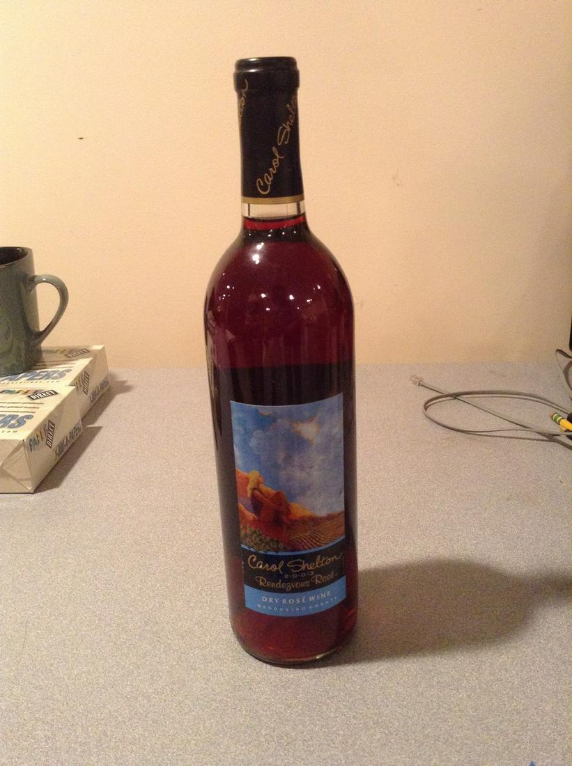 Carol Shelton Dry Rose Wine: 750ml Any contents in bottle is Free; You are bidding on the bottle & unbroken tax stamp