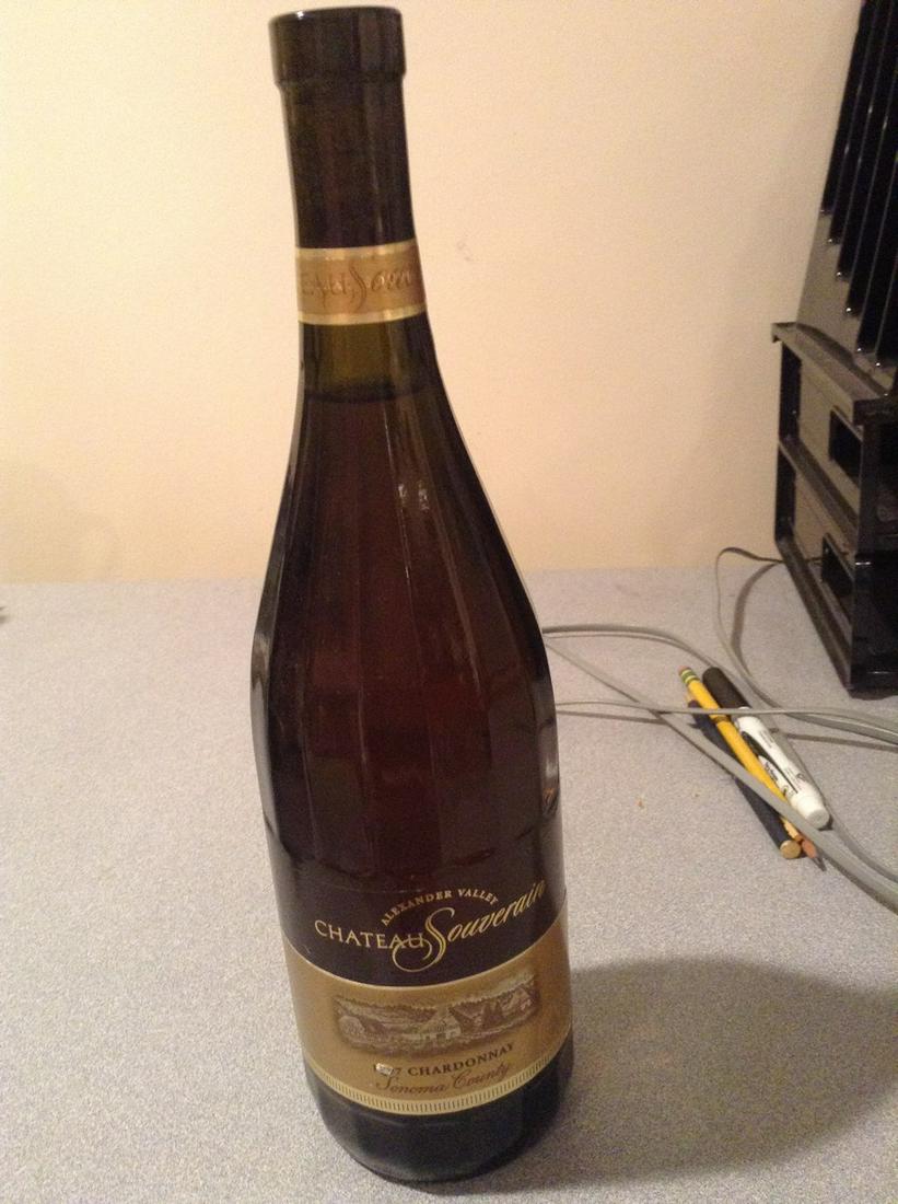 ChÃ¢teau Souverain 1997 Chardonnay: 750ml Any contents in bottle is Free; You are bidding on the bottle & unbroken tax stamp