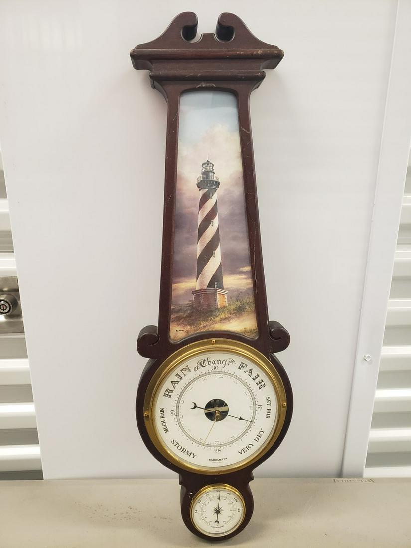 Cape Hatteras Weather Station by Rudi Reichardt - The: Cape Hatteras Weather Station by Rudi Reichardt - The Danbury Mint Barometer