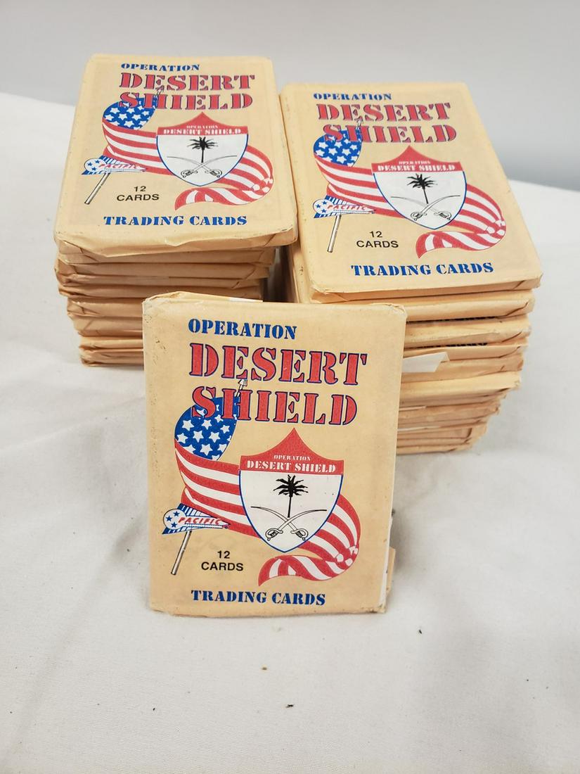 Lot of operation Desert Shield trading cards - sealed (1 of 1)