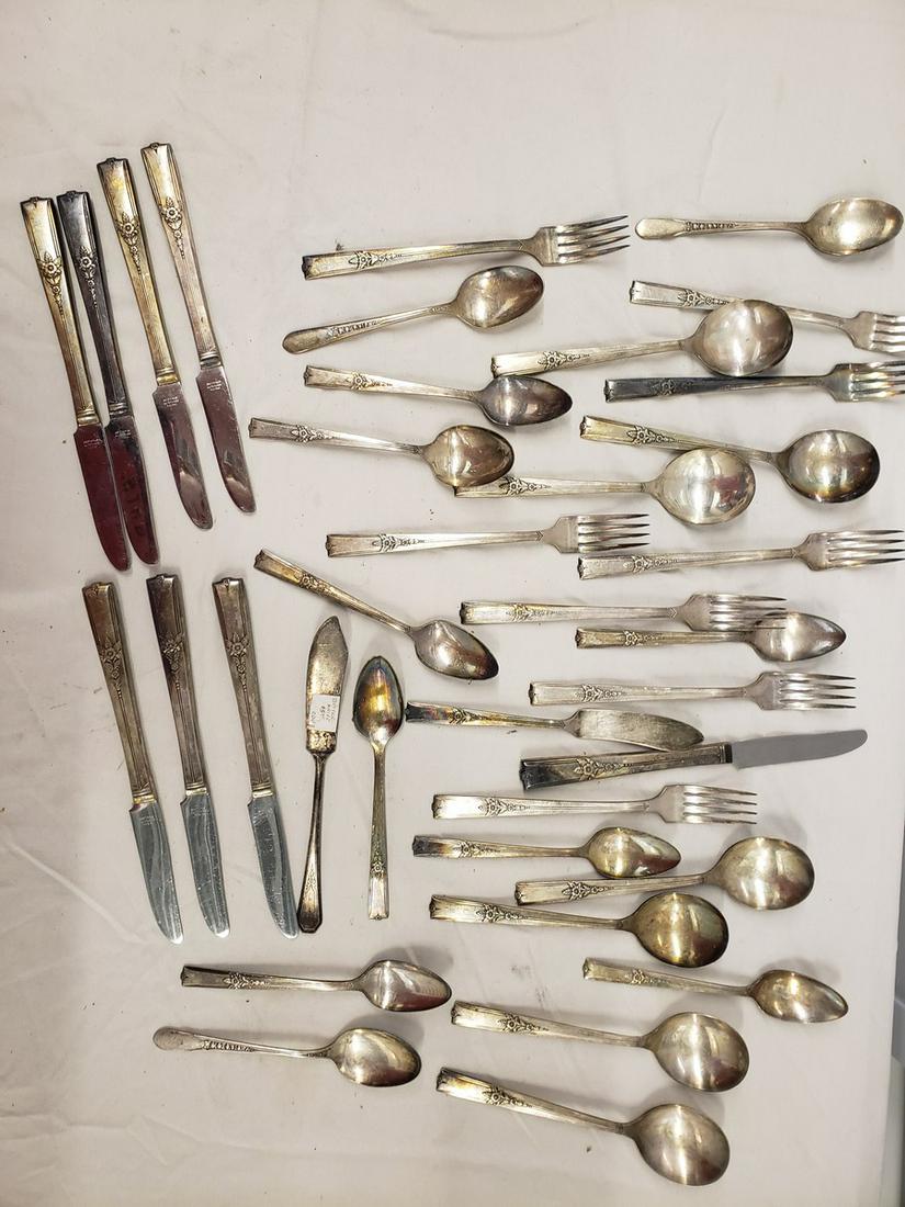 Large lot of silverplated early servingware (1 of 1)