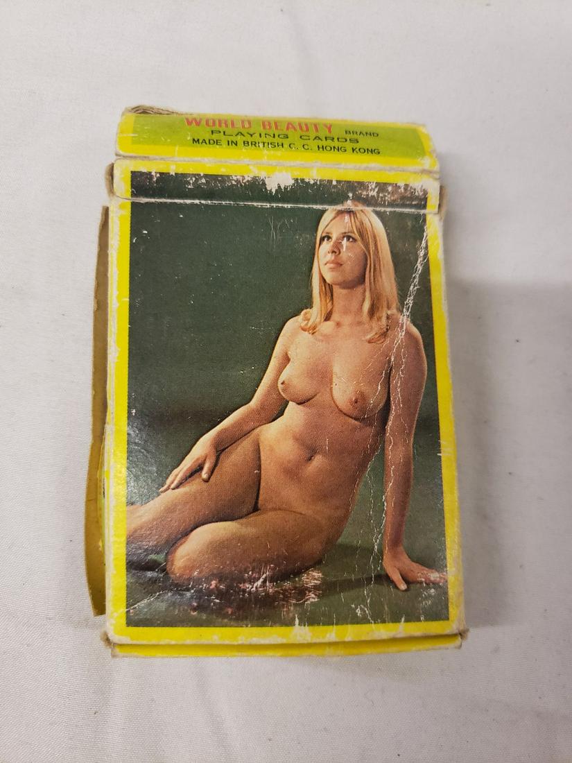 Set of World Beauty vintage playing cards: Set of World Beauty vintage playing cards