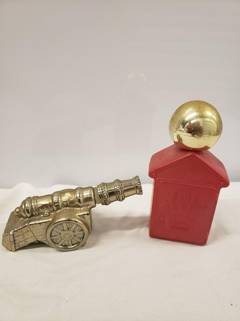 Cannon and fire alarm vintage Avon perfume bottles (1 of 1)