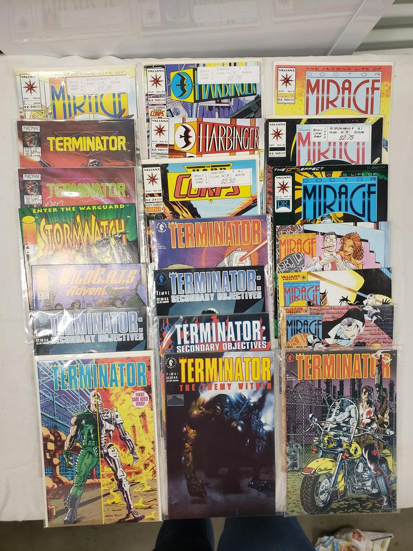Large lot of early comics - Terminator, valiant and (1 of 1)
