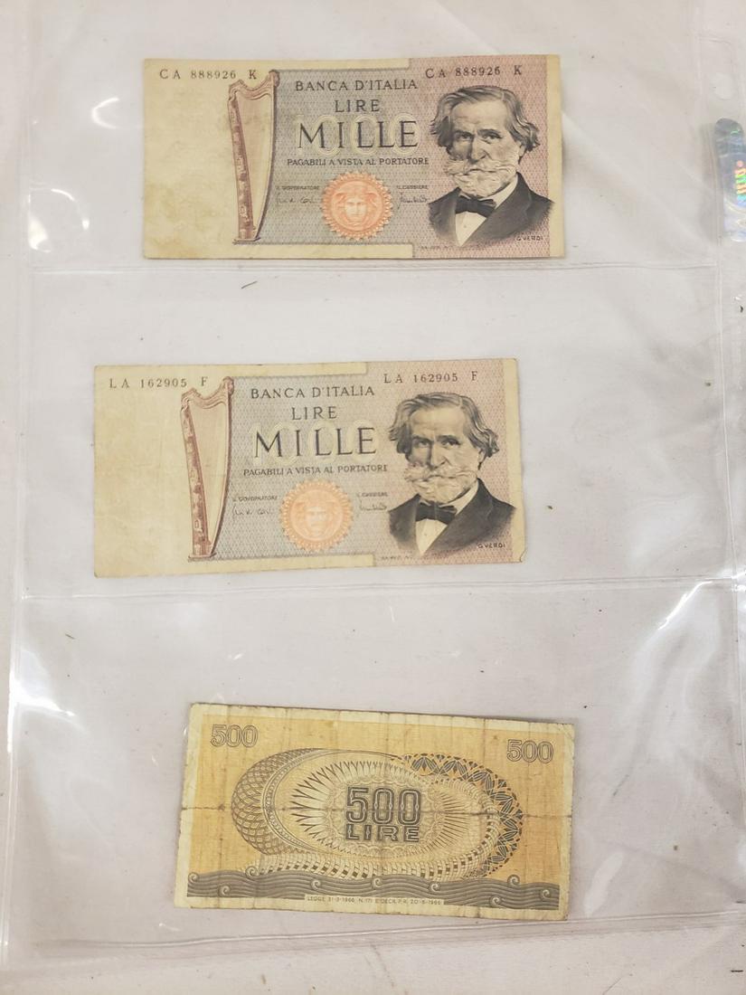 Lot of early/vintage foreign money: Lot of early/vintage foreign money