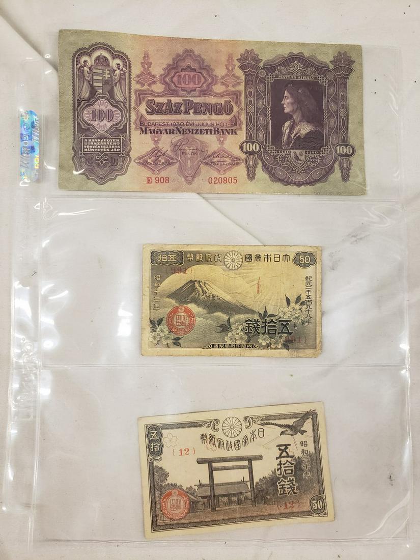 Lot of early/vintage foreign money: Lot of early/vintage foreign money