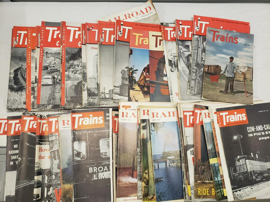 Large lot of vintage Train magazines (1 of 1)