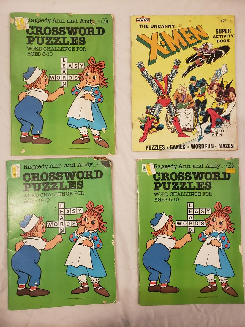 Raggedy Ann & Andy, The Uncanny X-Men activity books: Raggedy Ann & Andy, The Uncanny X-Men activity books