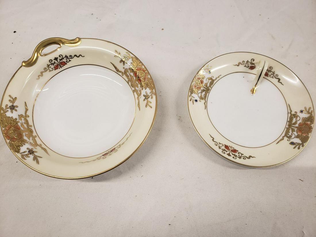 Pair of Noritake handpainted china dishes (1 of 1)