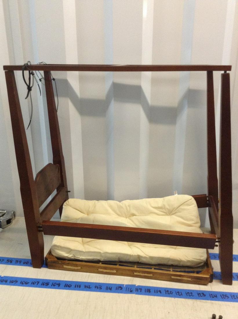 wooden american girl doll bed 22" long (O): wooden american girl doll bed 22" long (O)