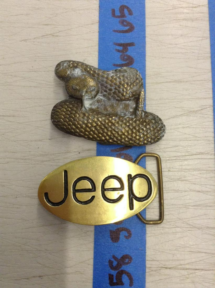 jeep and snake belt buckle: jeep and snake belt buckle