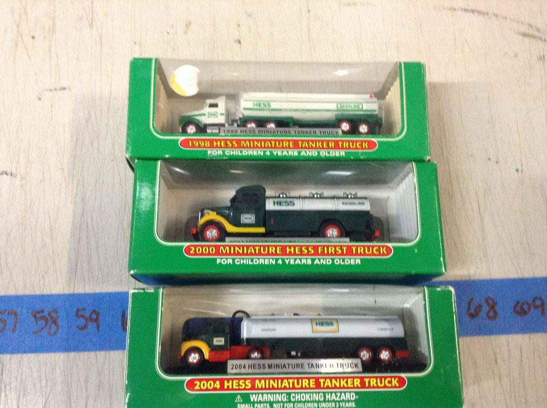 lot of three mini hess trucks (1 of 1)