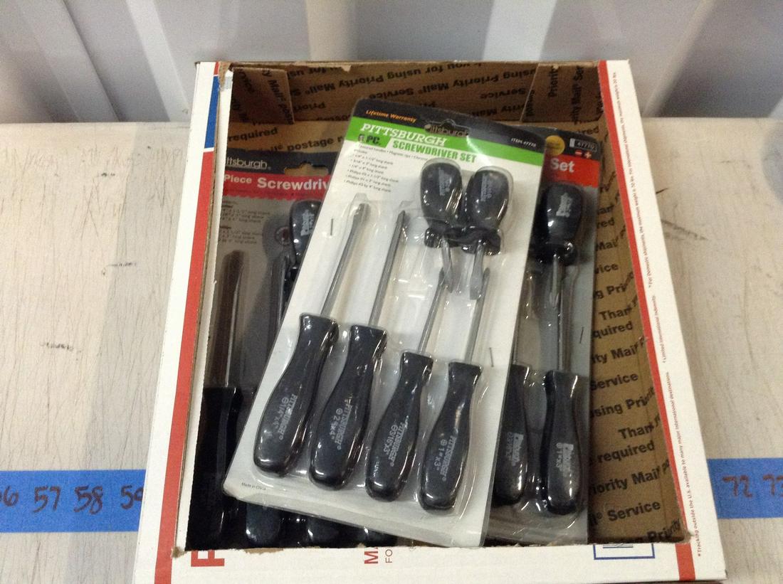 lot of three 6 piece screwdriver set new in package (1 of 1)