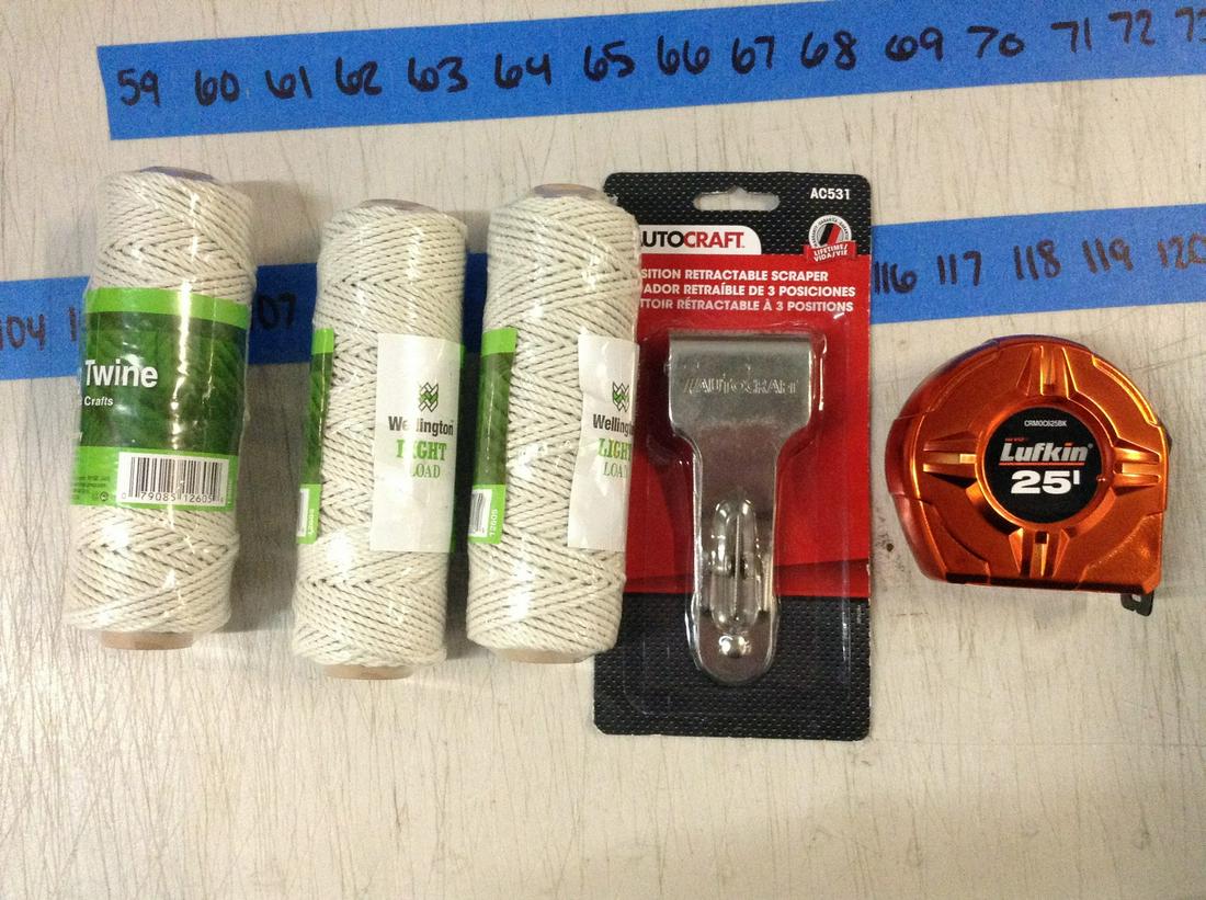 new garden twine, tape measure and other tools (1 of 1)
