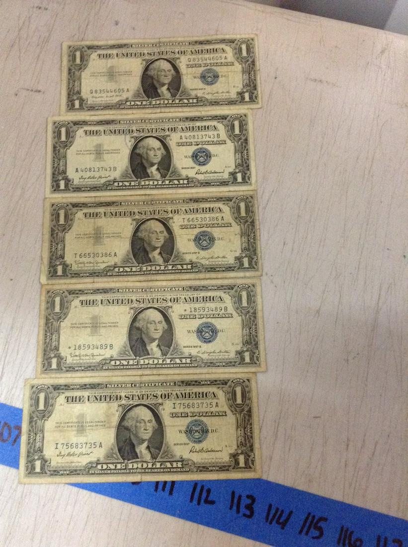 one dollar silver certificates: one dollar silver certificates
