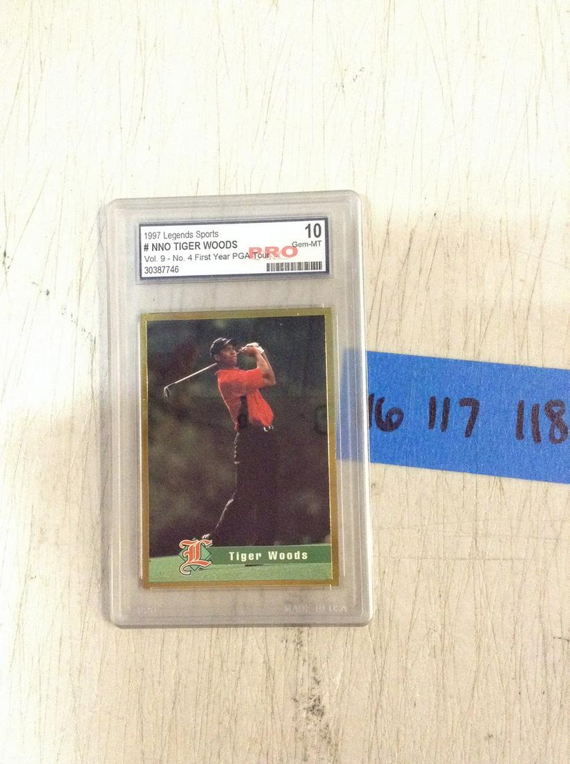 1997 Legends sport graded Tiger woods card (1 of 1)