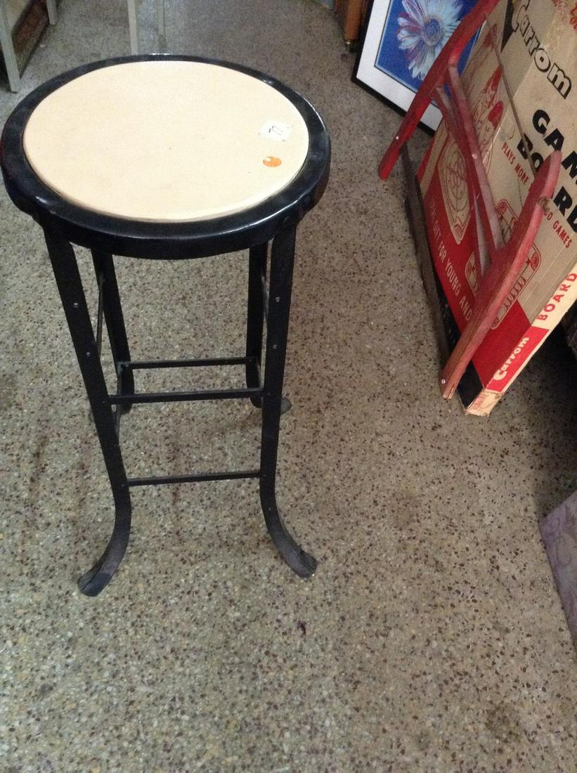 vintage metal industrial 29" stool: vintage metal industrial 29" stool