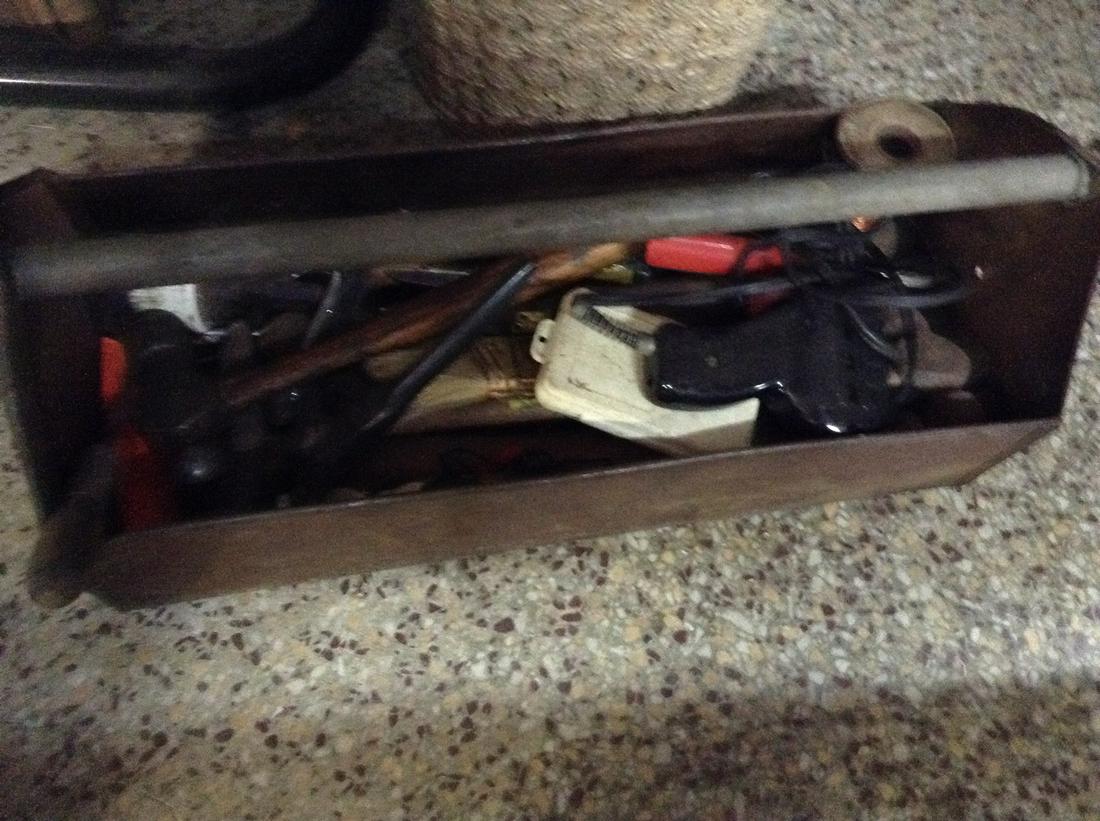 vintage tool box and tools (1 of 1)