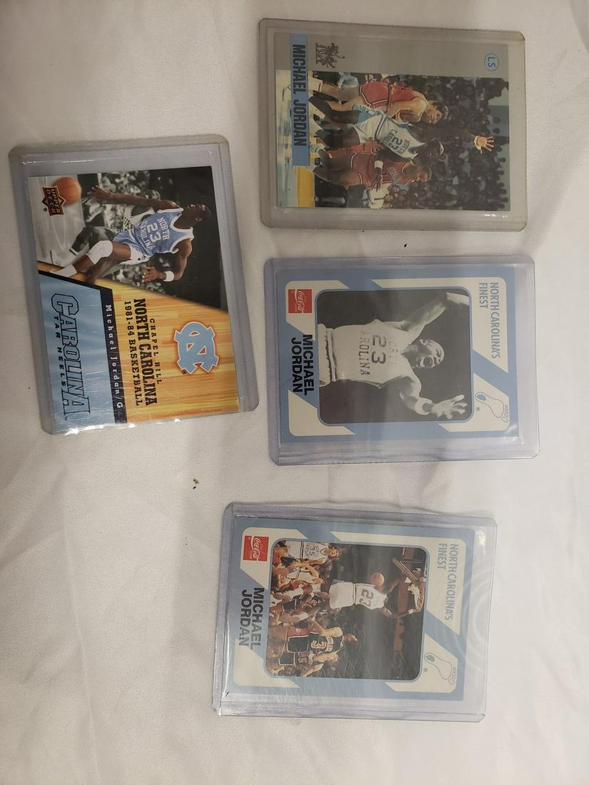 Lot of four Michael Jordan UNC cards (1 of 1)
