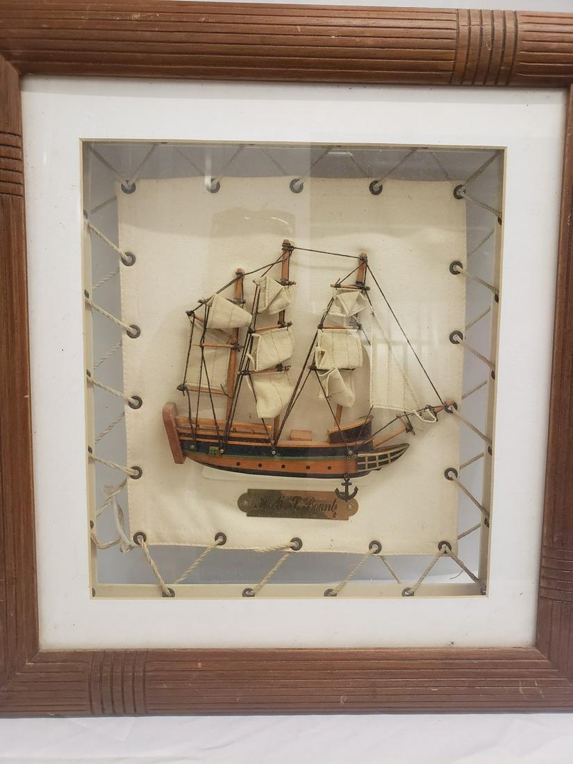 H.M.S Bounty ship display - canvas and framed (1 of 1)
