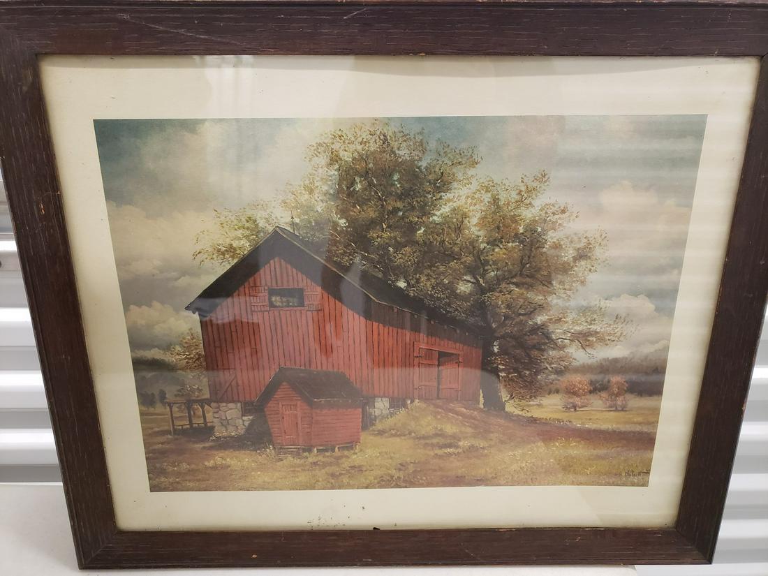 Framed signed vintage artwork (1 of 1)