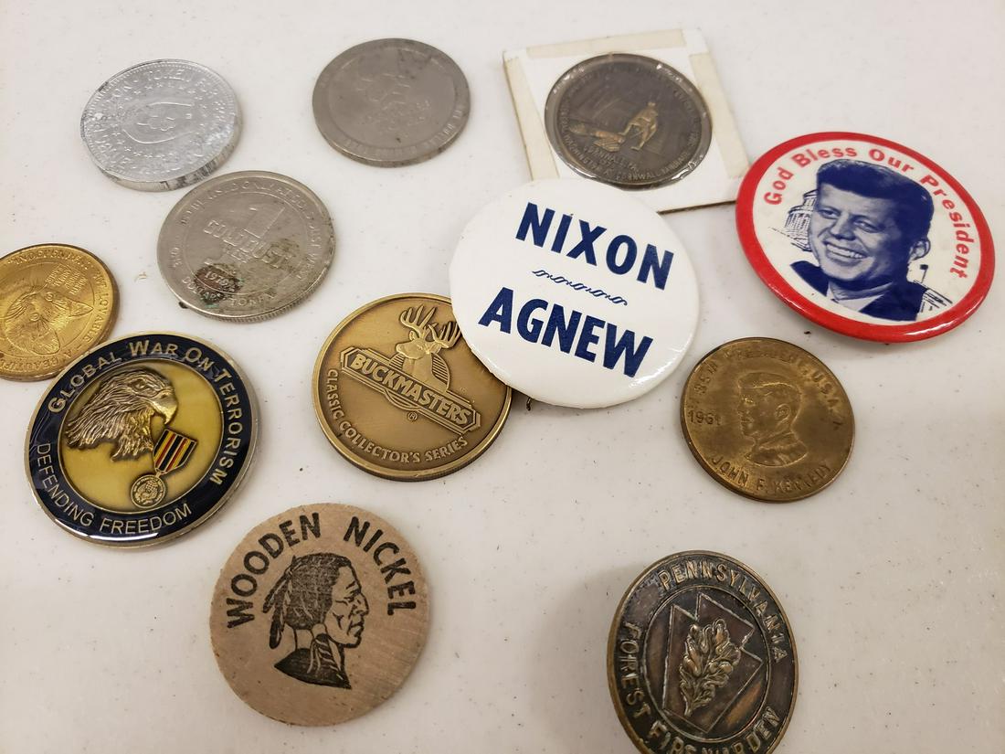 Lot of tokens - JFK inauguration coin (1 of 1)