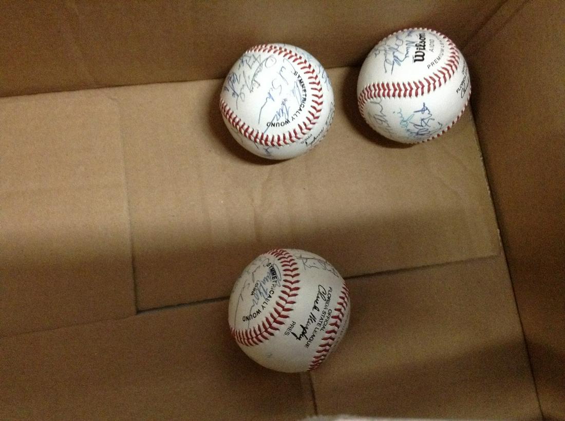 Three signed baseballs (1 of 1)